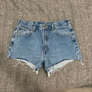Carhartt Distressed Relaxed Fit Denim Shorts